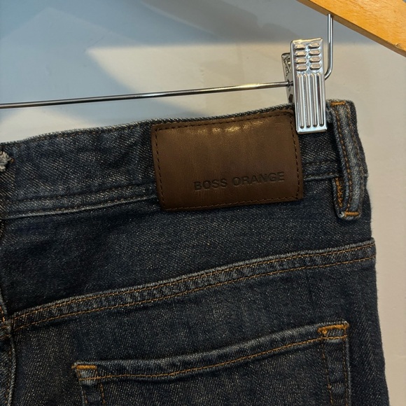 BOSS ORANGE Men's Dark Blue BUTTON FLY Jeans Size 32/30 - Picture 6 of 12